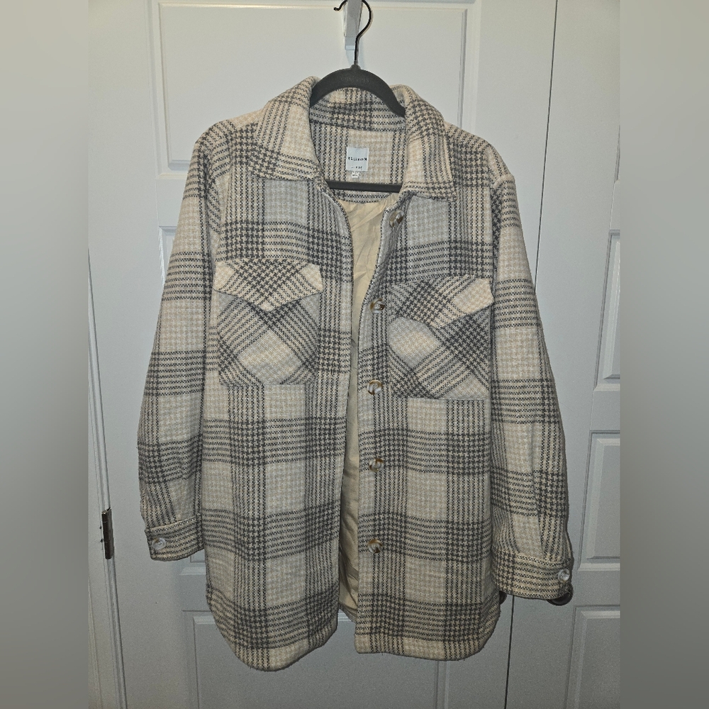 Ellison Plaid Gray Jacket